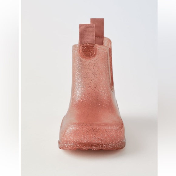 NWT Zara Size 6.5 toddler pink glitter rainboots - Picture 5 of 6